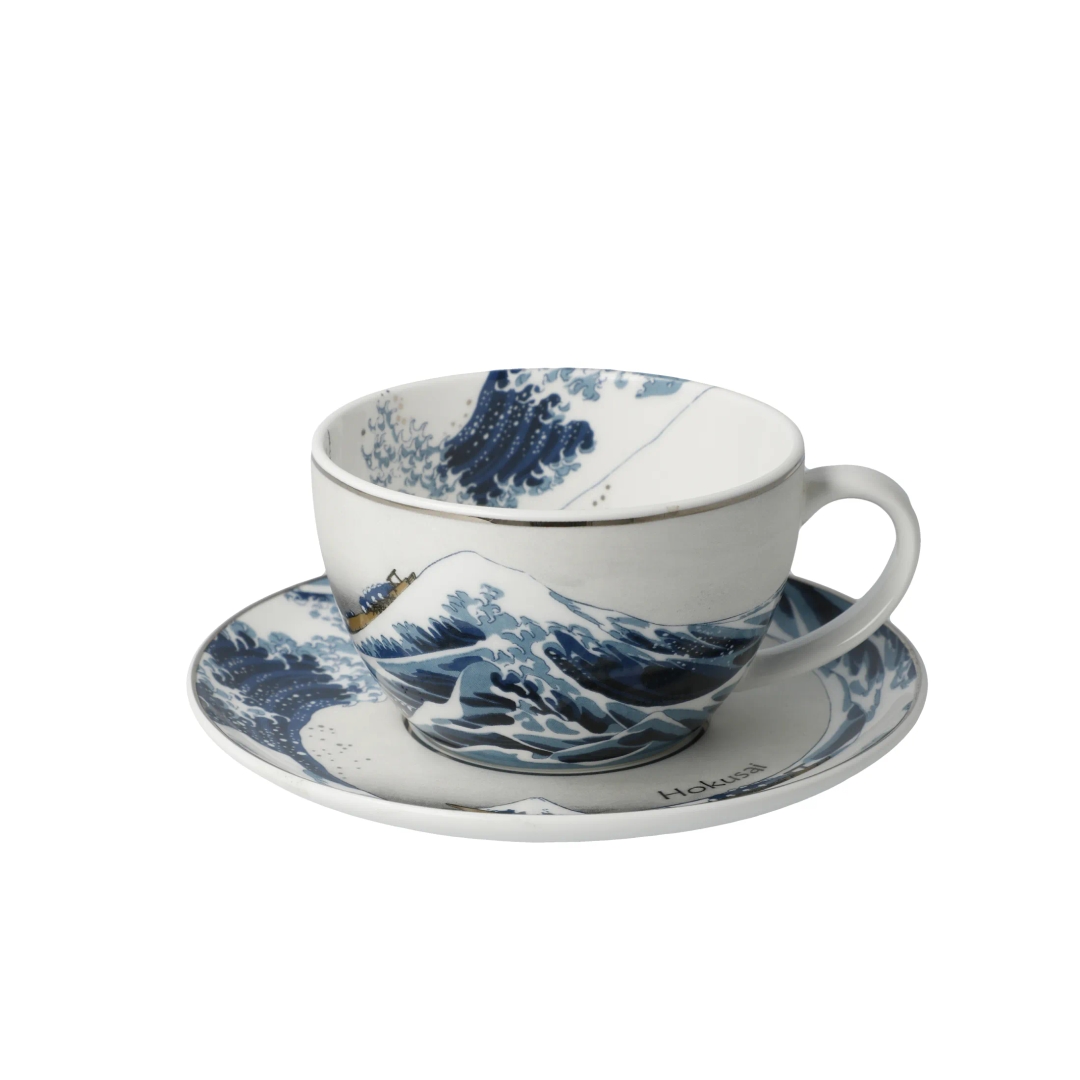 Чайная пара Goebel Hokusai Большая волна | Фото 1