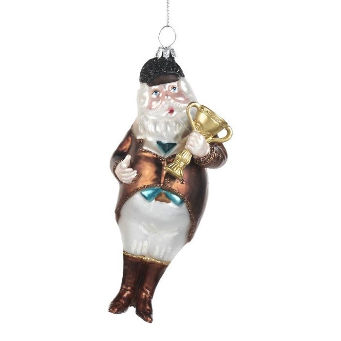Ёлочная игрушка Дед Мороз с кубком Goodwill | Фото 1