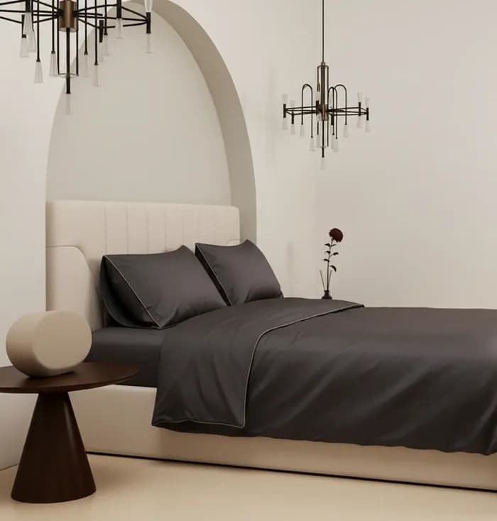Постельное белье Serene Audrey Графит, Семейное, 400 TC | Фото 3