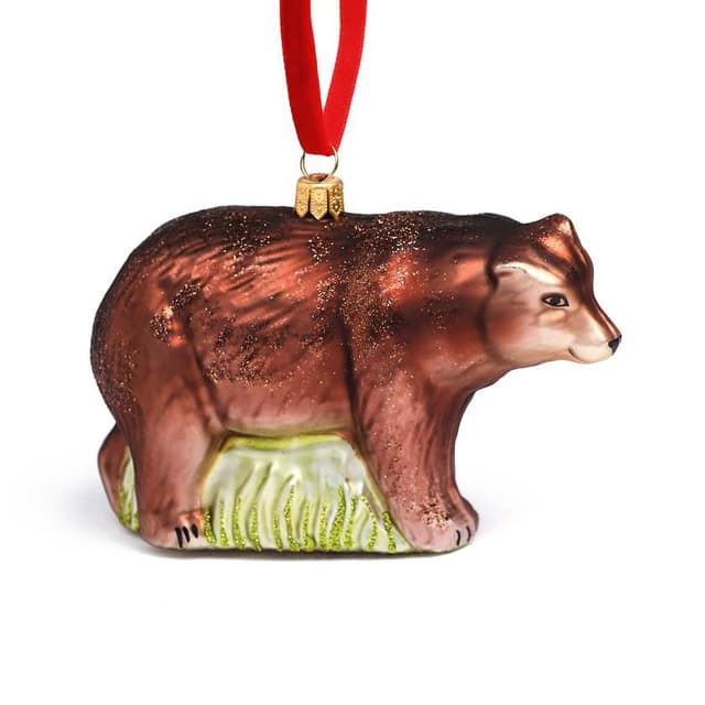 Ёлочная игрушка Бурый медведь Hanco