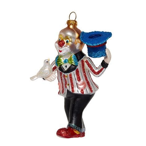 Ёлочная игрушка Клоун с голубем Holiday Classics