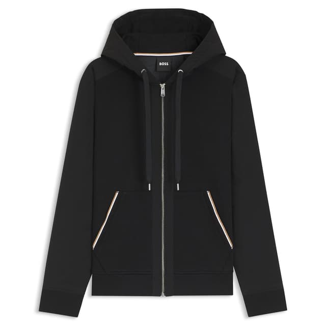 Мужская толстовка со вставками из нейлона BOSS Black