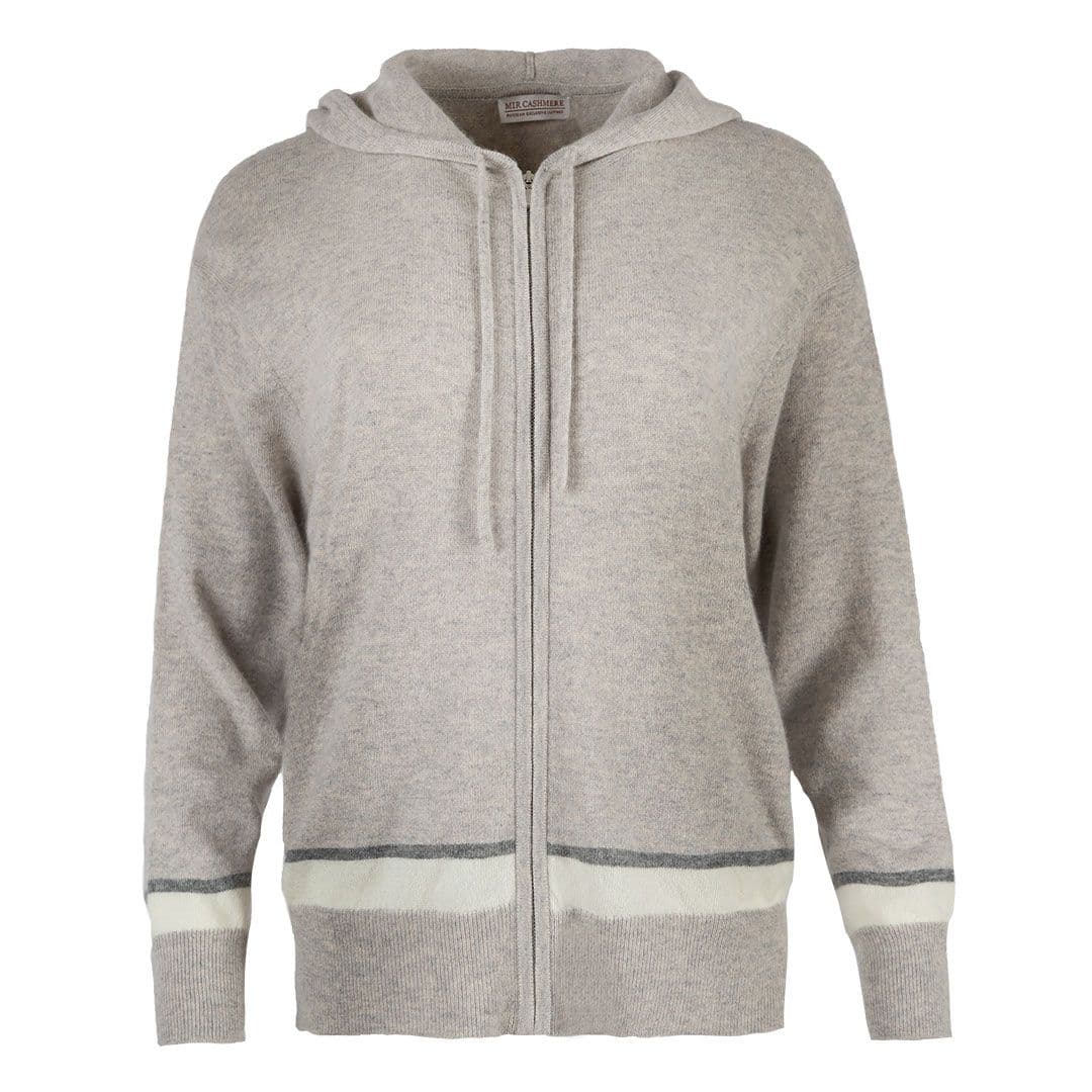 Женское кашемировое худи на молнии MIR CASHMERE | Фото 1
