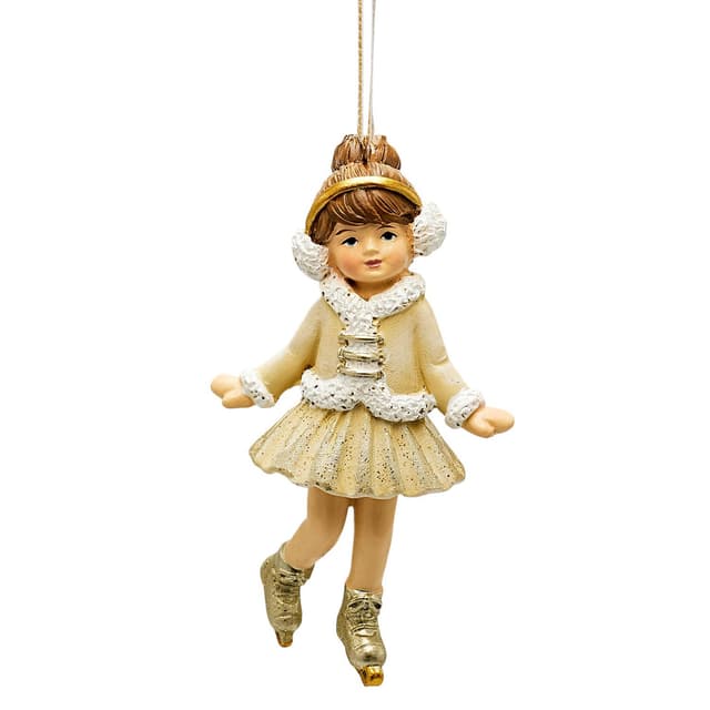 Елочная игрушка Девочка на коньках