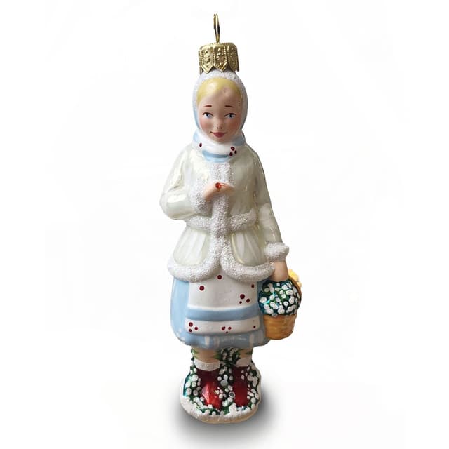 Ёлочная игрушка Девочка с подснежниками Ленигрушка