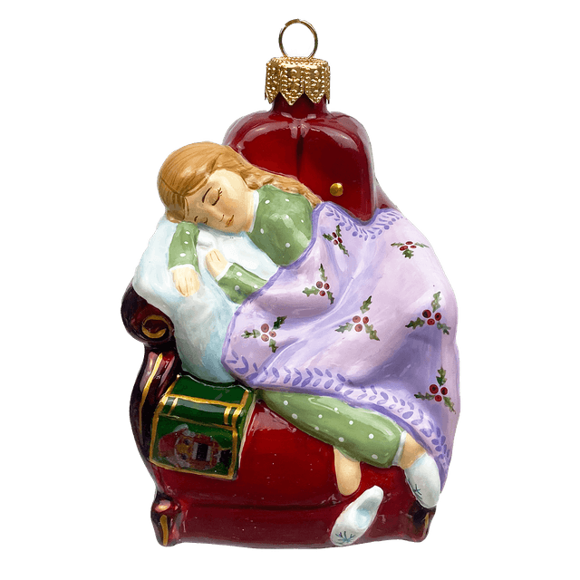 Ёлочная игрушка Девочка в кресле Ленигрушка