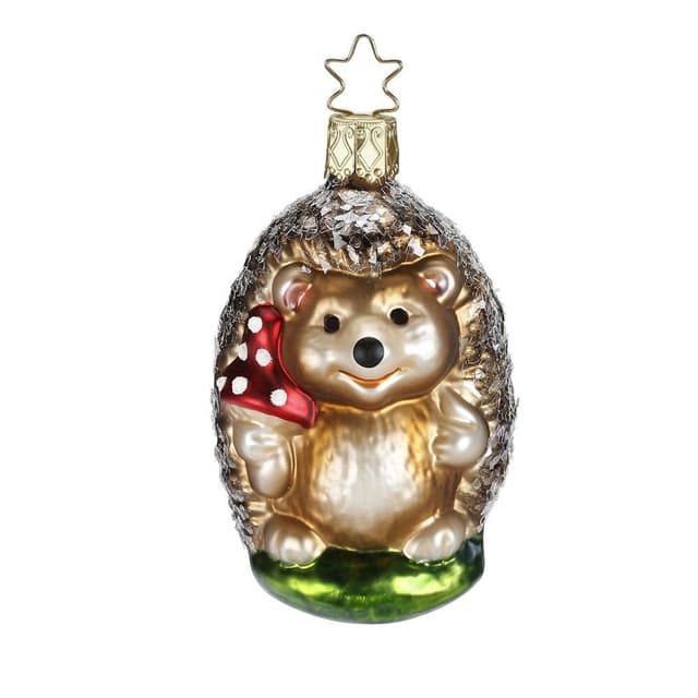 Ёлочная игрушка Ёжик, Inge Glas, золотой
