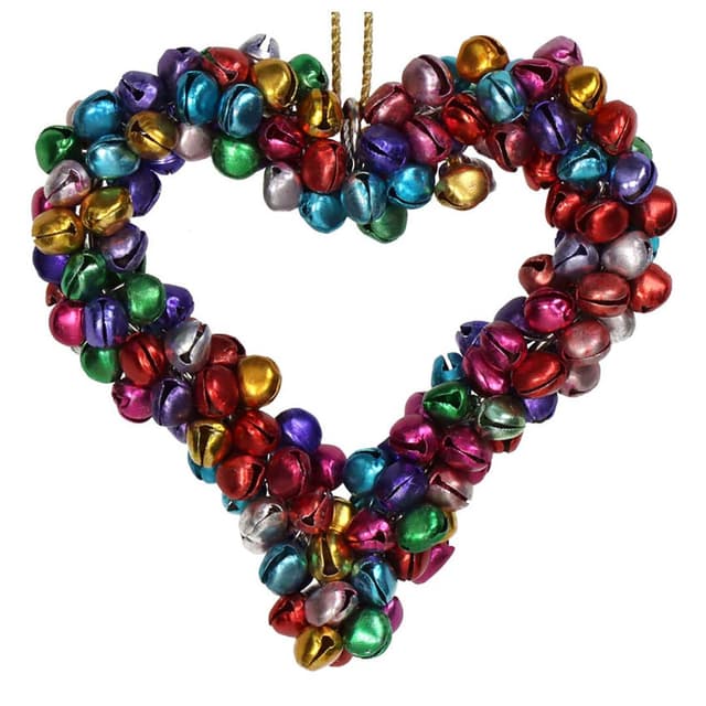 Ёлочная игрушка Сердце Бубенцы Kersten