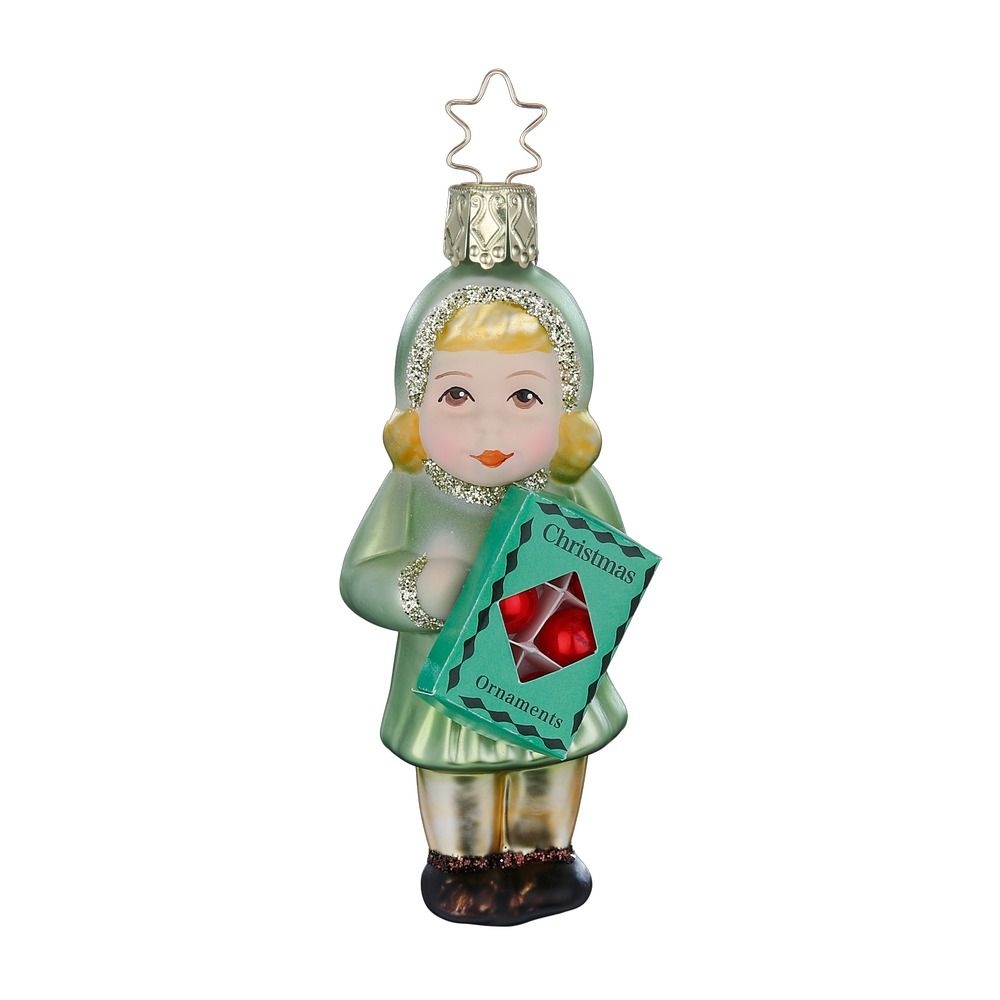 Ёлочная игрушка Девочка с игрушками Inge Glas | Фото 1