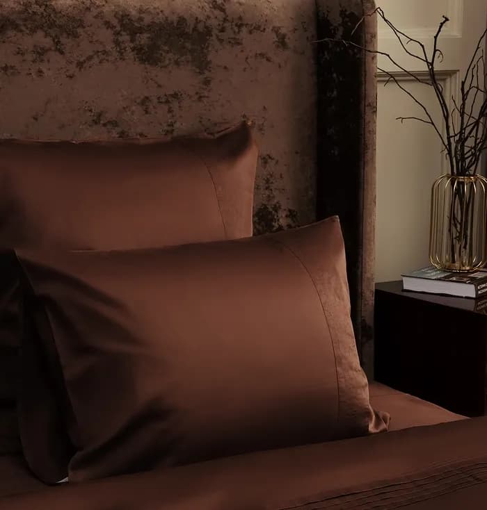 Постельное белье Serene Audrey Молочный шоколад, Евро, 300 TC | Фото 4