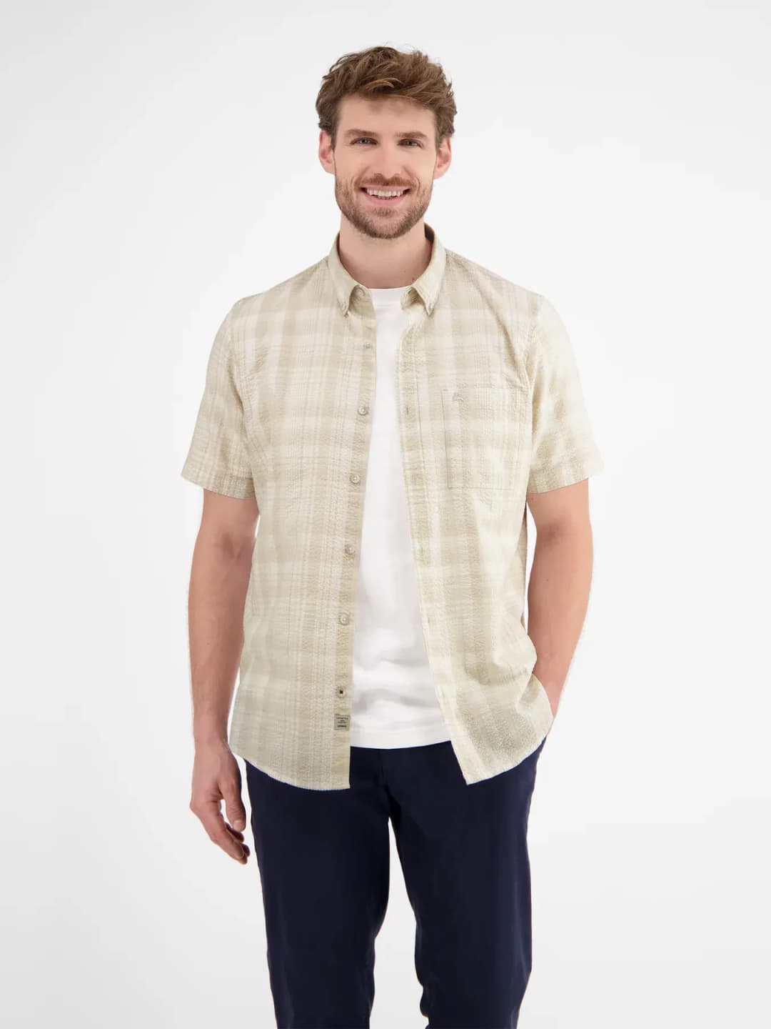 Мужская рубашка в клетку Lerros | Фото 6