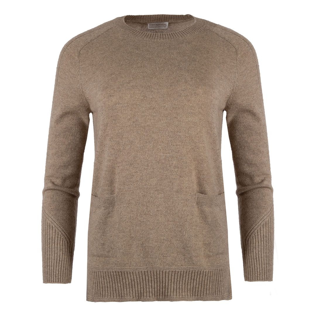 Женский кашемировый джемпер с карманами MIR CASHMERE | Фото 1
