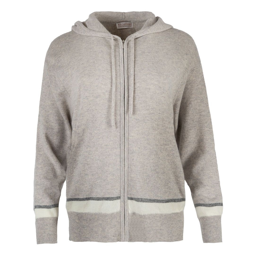 Женское кашемировое худи на молнии MIR CASHMERE | Фото 1