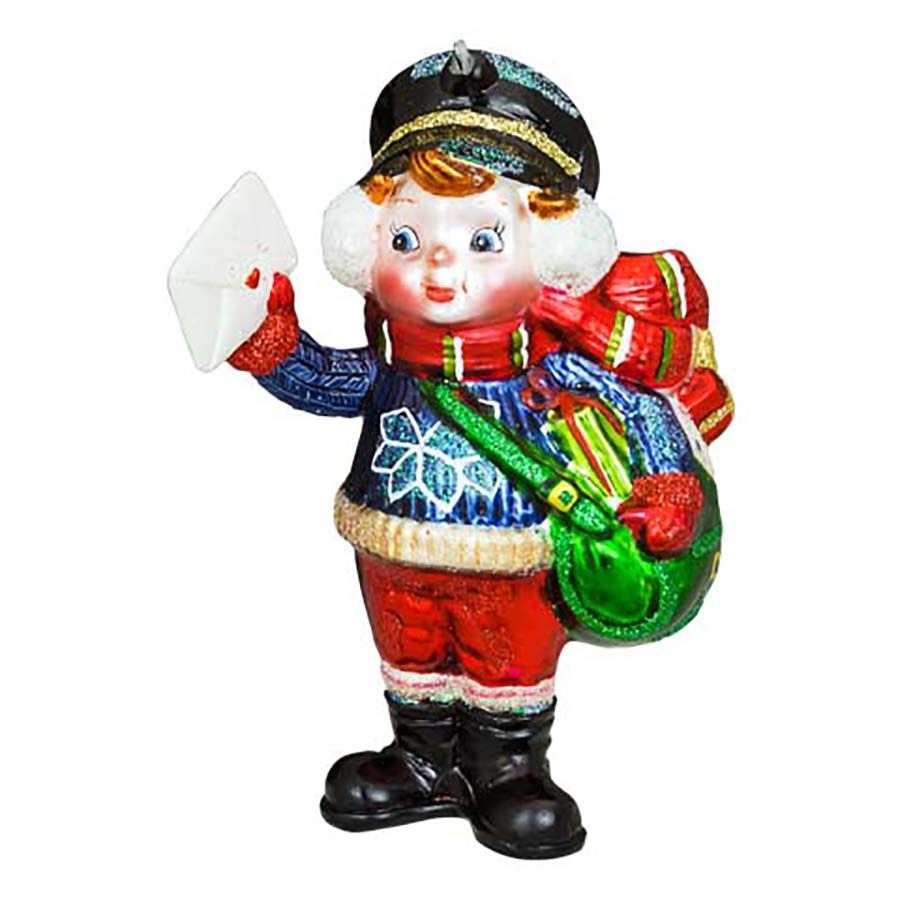Ёлочная игрушка Почтальон с подарками Holiday Classics | Фото 1