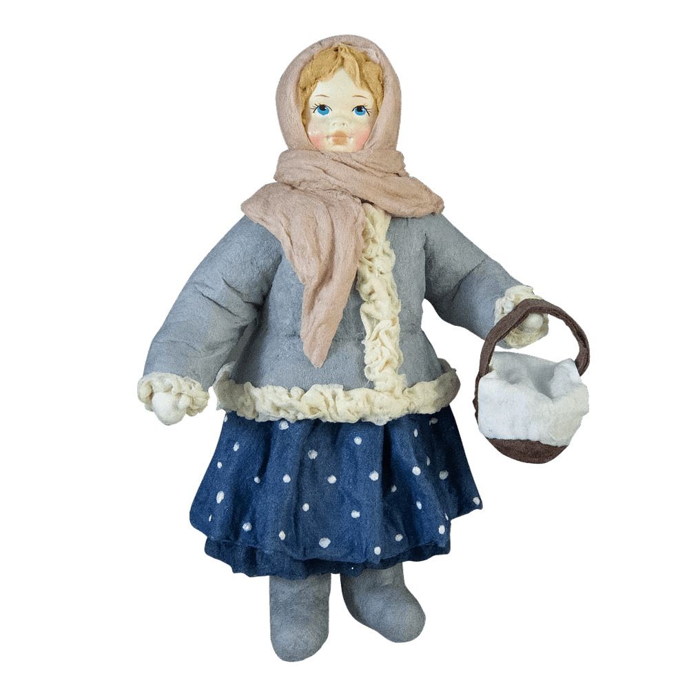 Ёлочная игрушка Девочка с корзинкой Душистыя радости | Фото 1