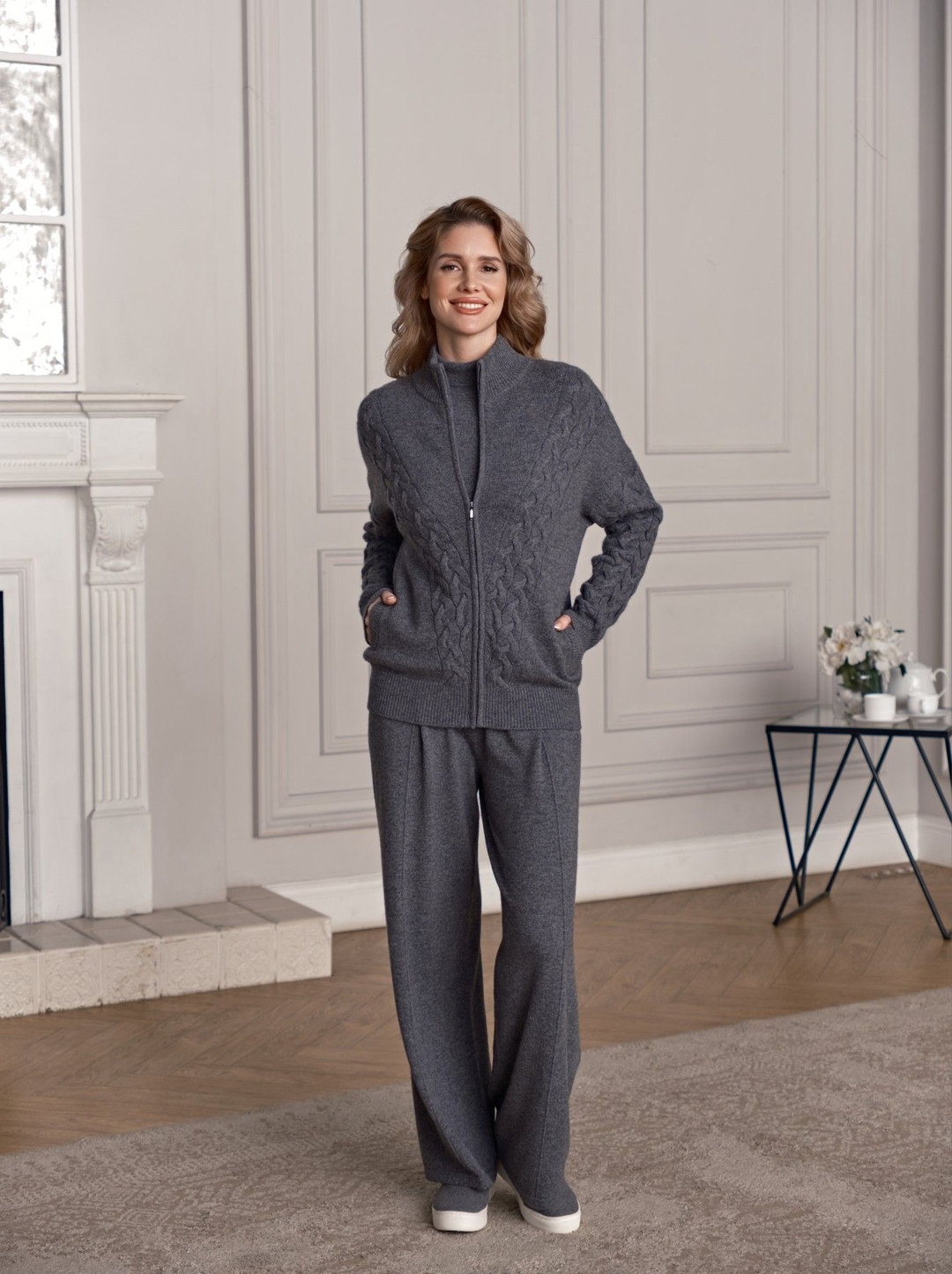 Женский кашемировый кардиган на молнии MIR CASHMERE | Фото 7