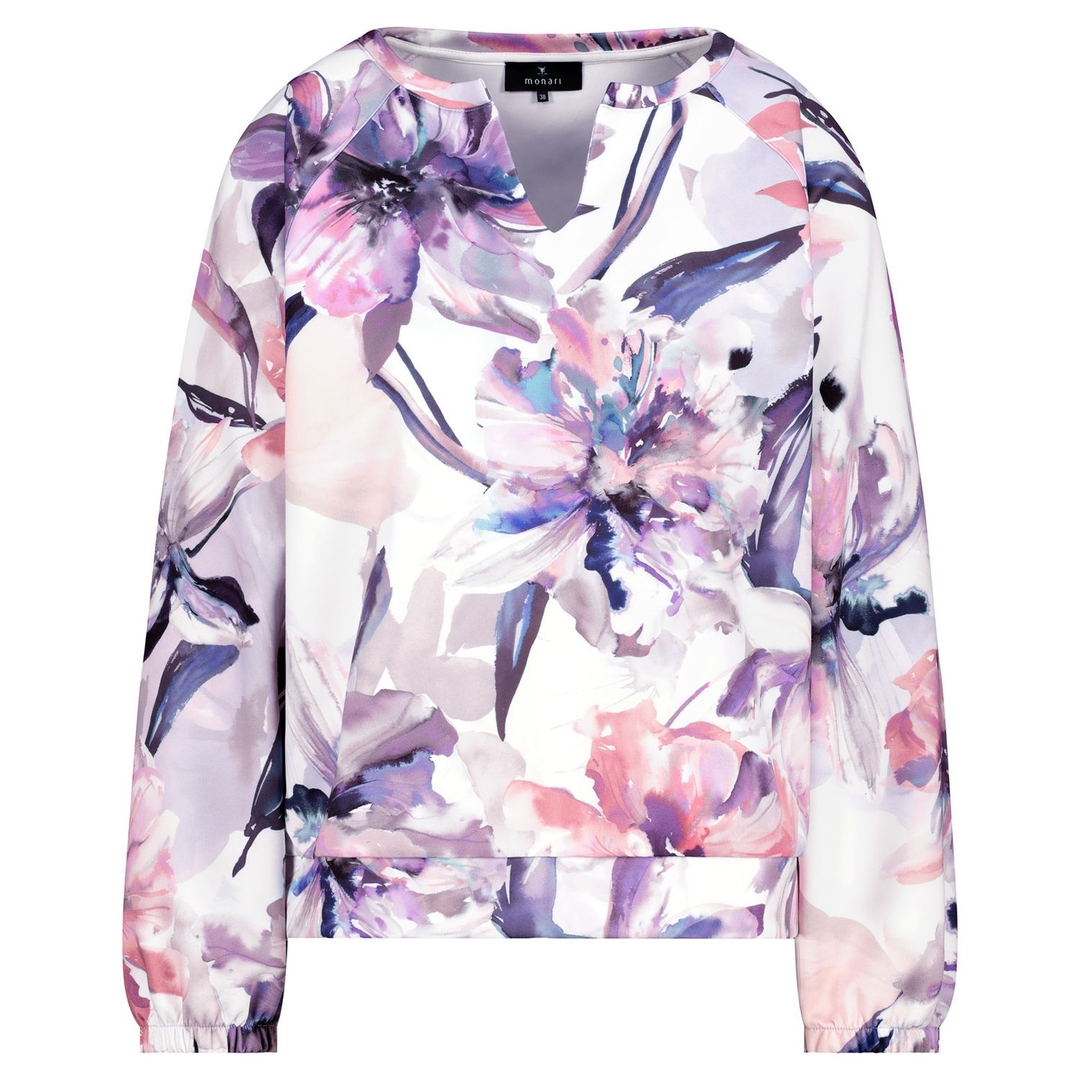 Женский свитшот с цветочным принтом Monari | Фото 1