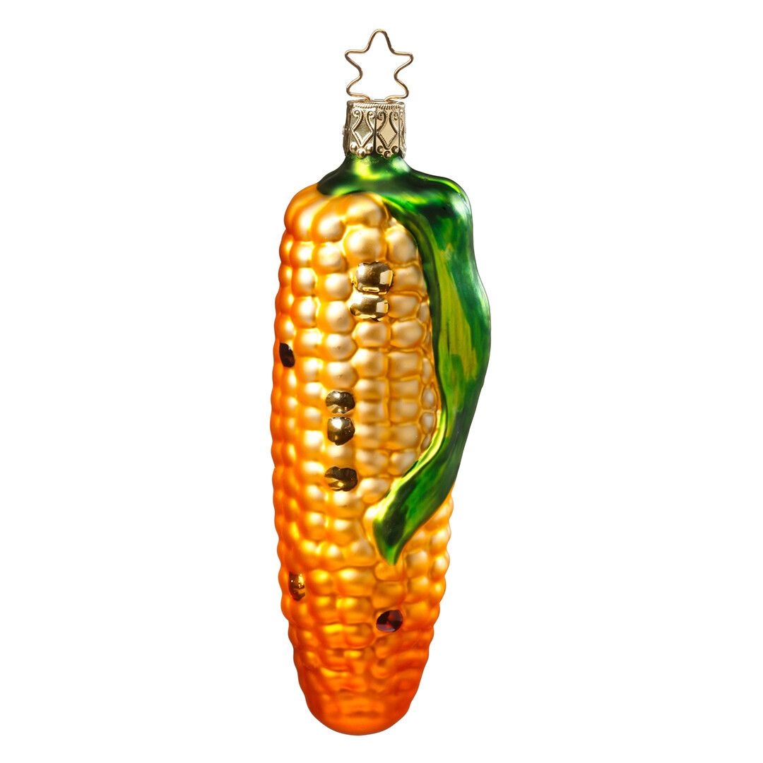 Ёлочная игрушка Початок кукурузы, Inge Glas, 12 см | Фото 1