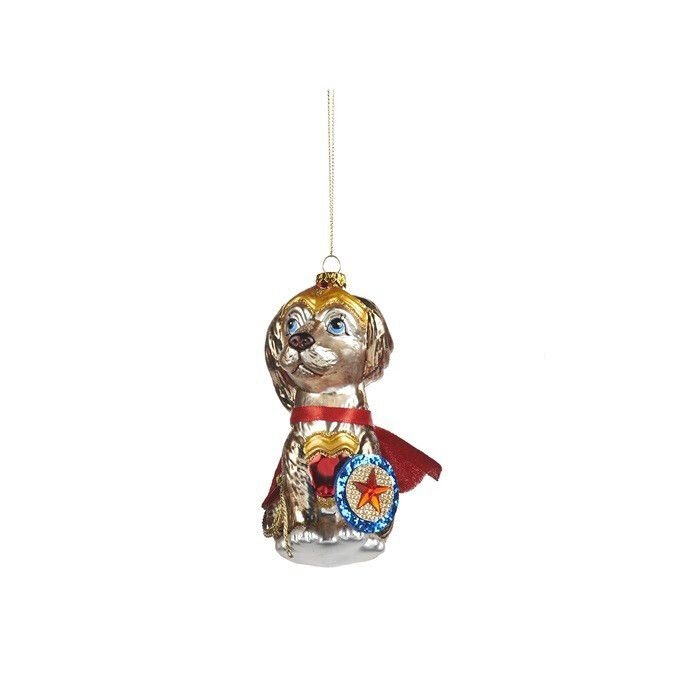 Ёлочная игрушка Собака супергерой Goodwill, 16 см | Фото 1