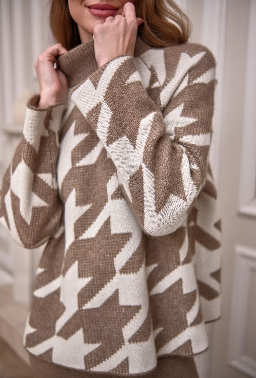 Женский кашемировый джемпер с узором MIR CASHMERE | Фото 5